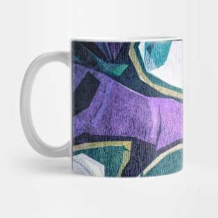 Blue And Green Abstract Art Mug